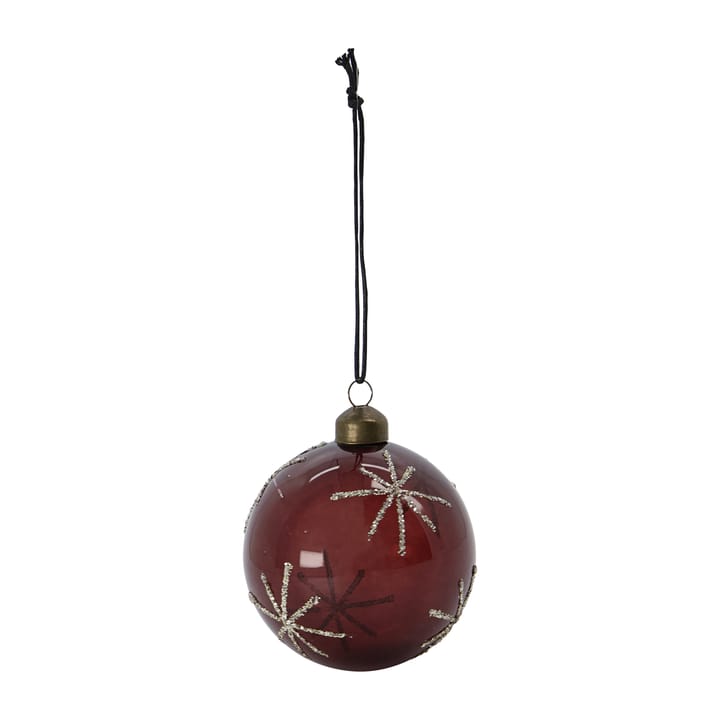 Bola de natal Star Ø8 cm - Bordeaux - House Doctor