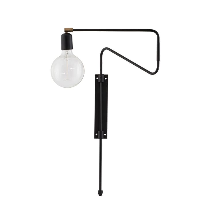 Candeeiro de parede preto Swing - pequeno, 35 cm - House Doctor