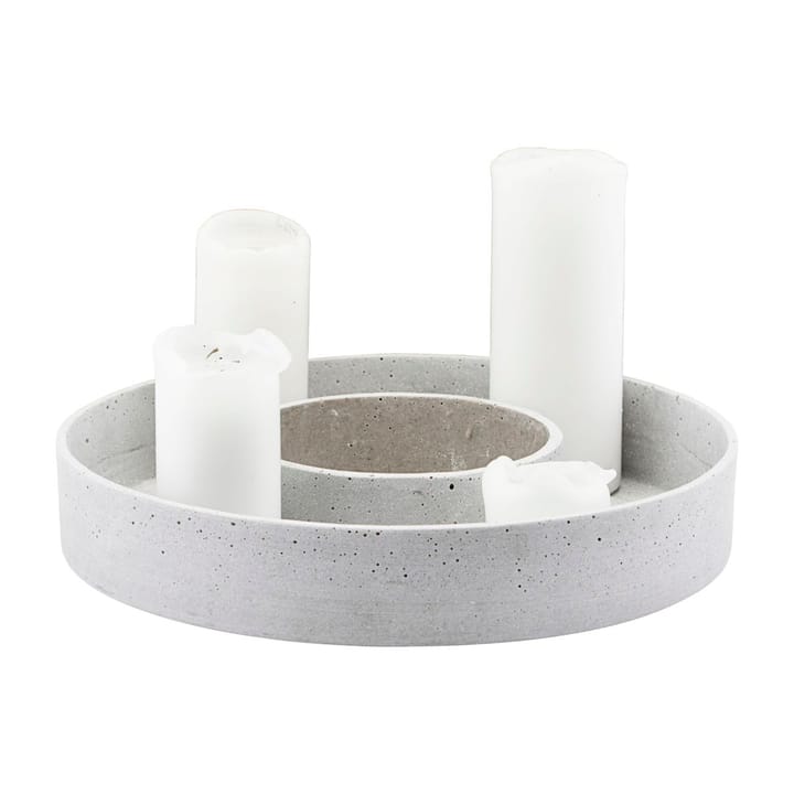 Castiçal Ring para velas de bloco - Concreto - House Doctor
