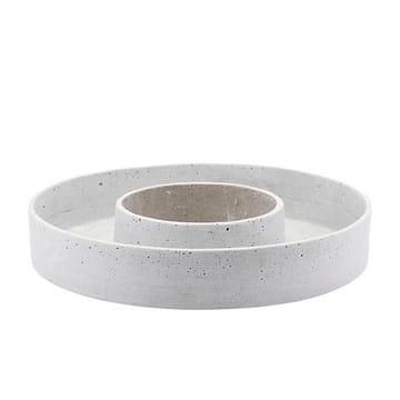 Castiçal Ring para velas de bloco - Concreto - House Doctor