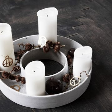 Castiçal Ring para velas de bloco - Concreto - House Doctor