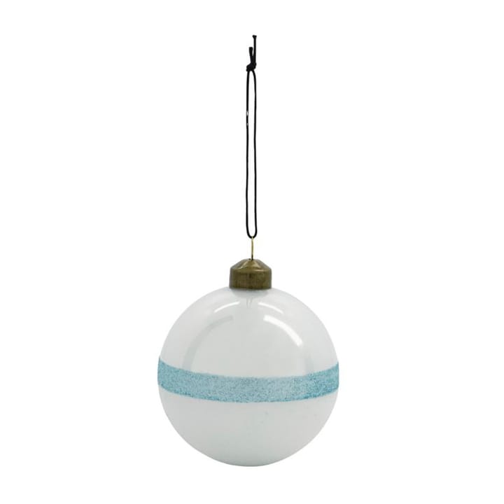 Decoração de Natal Stripe Ø8 cm - Light blue - House Doctor