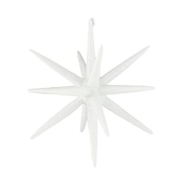 Estrela de árvore de natal Spike Ø12 cm 4 unidades - Glitter-latão branco - House Doctor