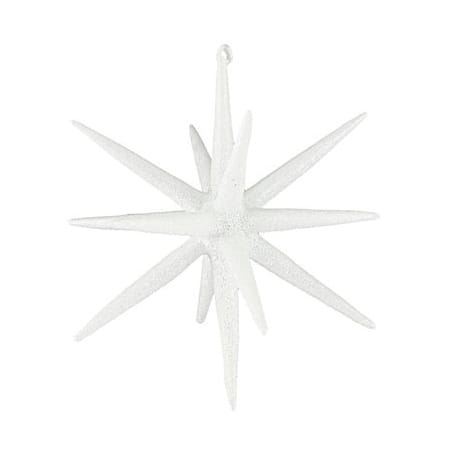 Estrela de árvore de natal Spike Ø12 cm 4 unidades, Glitter-latão branco House Doctor