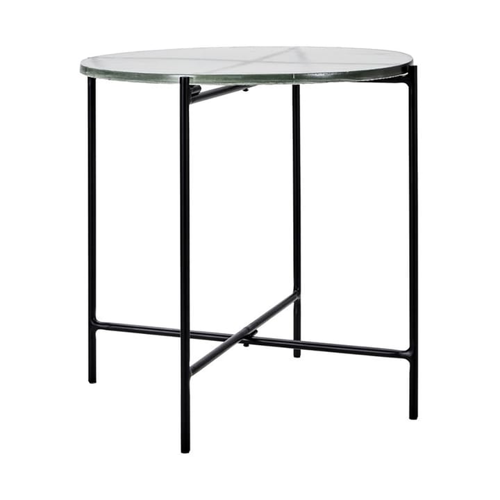 Mesa de apoio Tamu Ø40x40 cm, Preto-vidro House Doctor