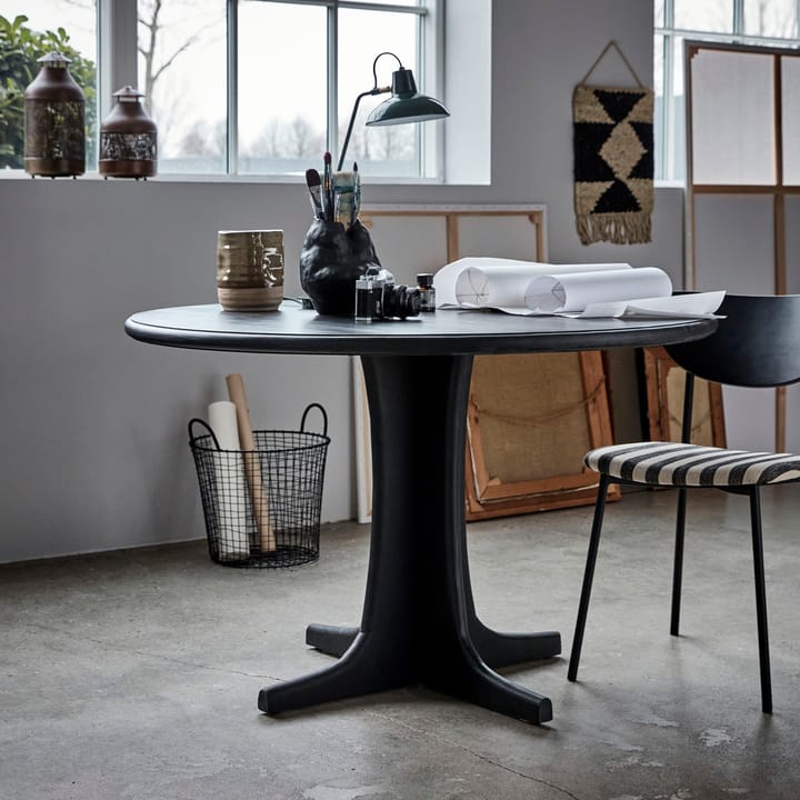 Mesa de jantar Shaker Ø120 cm, Preto House Doctor