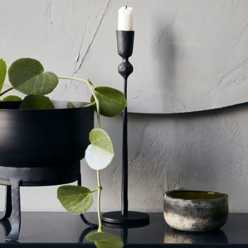 Porta velas Trivo 29 cm - preto - House Doctor