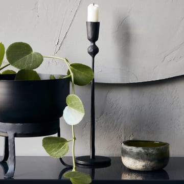 Porta velas Trivo 41 cm - preto - House Doctor