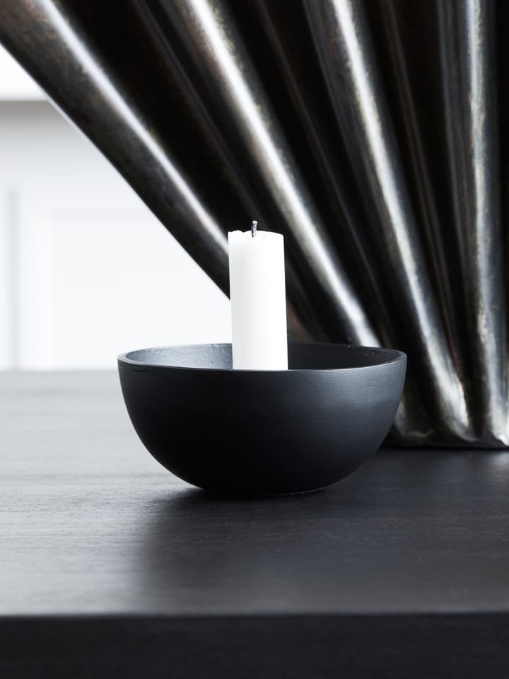 Suporte de velas Crown Ø13 cm - Preto - House Doctor