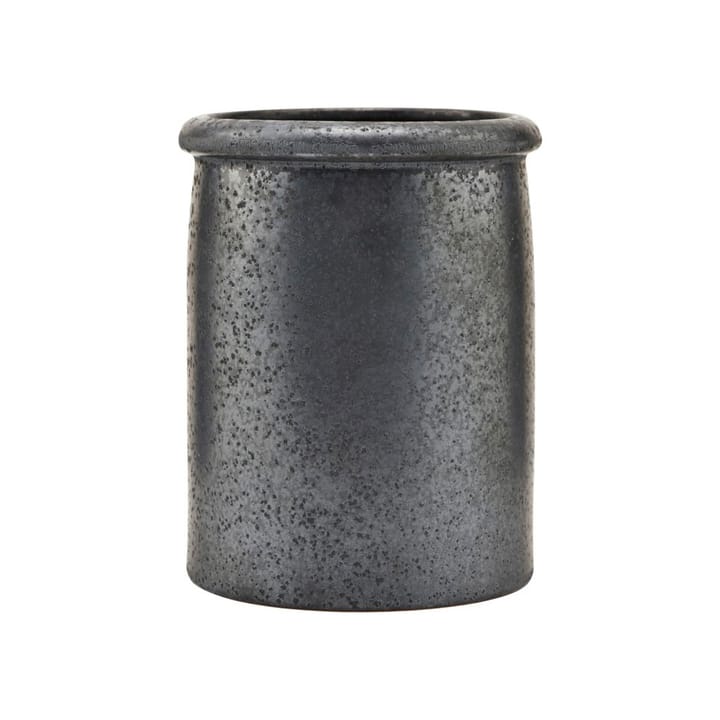 Vaso de flores Pion Ø11,5 cm - preto-castanho - House Doctor