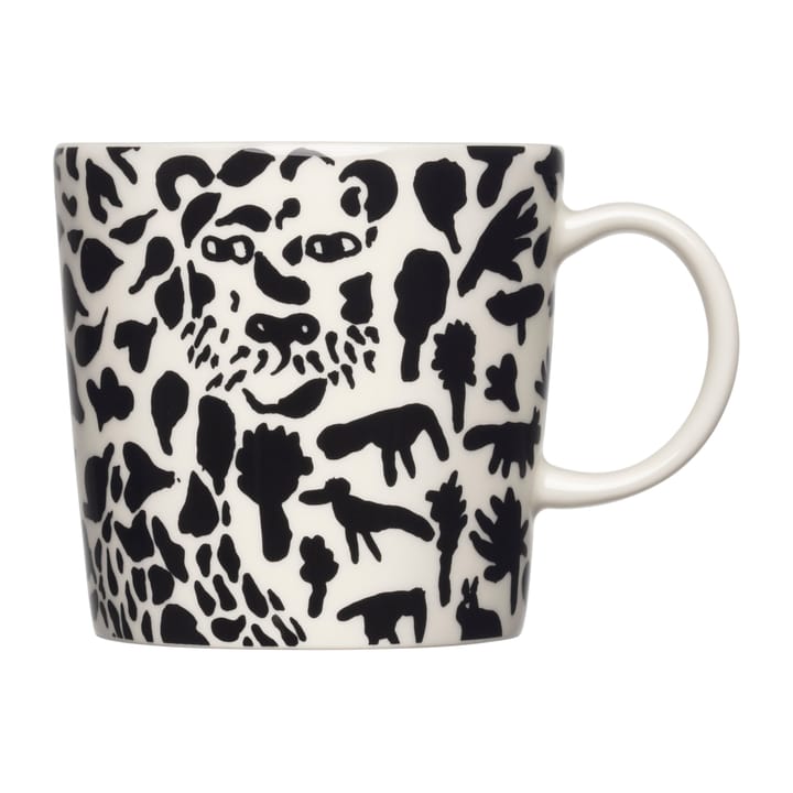 Caneca Oiva Toikka Cheetah 30 cl - Preto-branco - Iittala