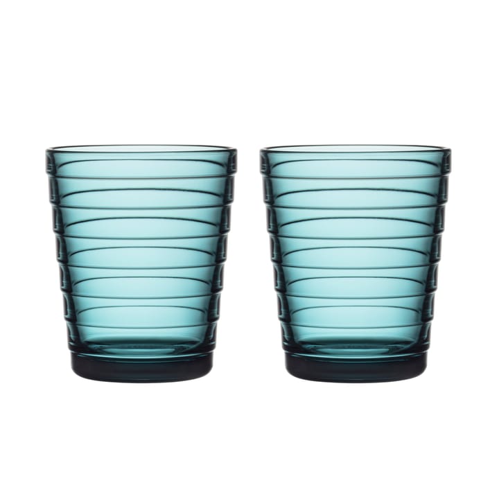 Copo Aino Aalto 22 cl 2 un. - azul oceano  - Iittala