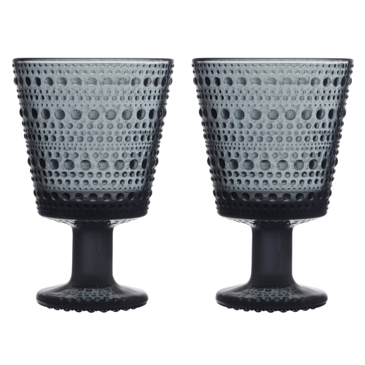 Copo com haste Kastehelmi 26 cl 2 un., dark grey Iittala