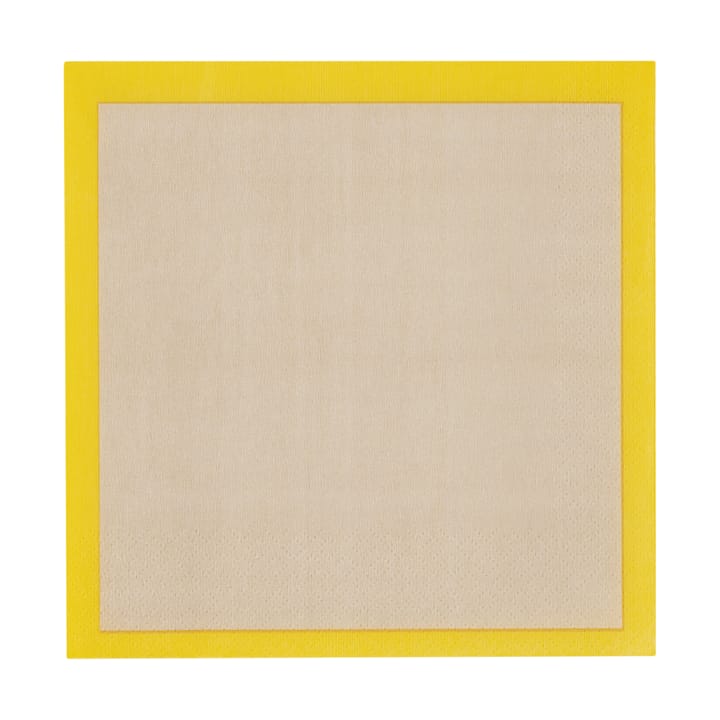 Guardanapos de papel Play 33x33 cm 20 unid. - Bege-amarelo - Iittala