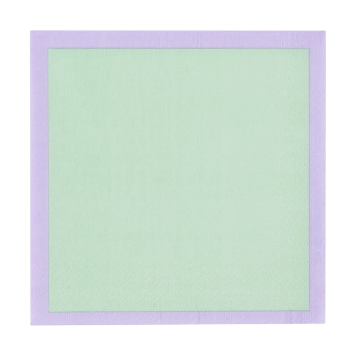 Guardanapos de papel Play 33x33 cm 20 unid. - Menta-lilás - Iittala