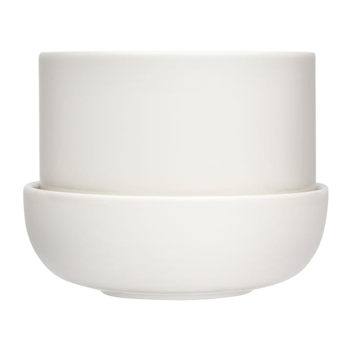 Nappula vaso com prato Ø17 cm h13 cm - Branco - Iittala