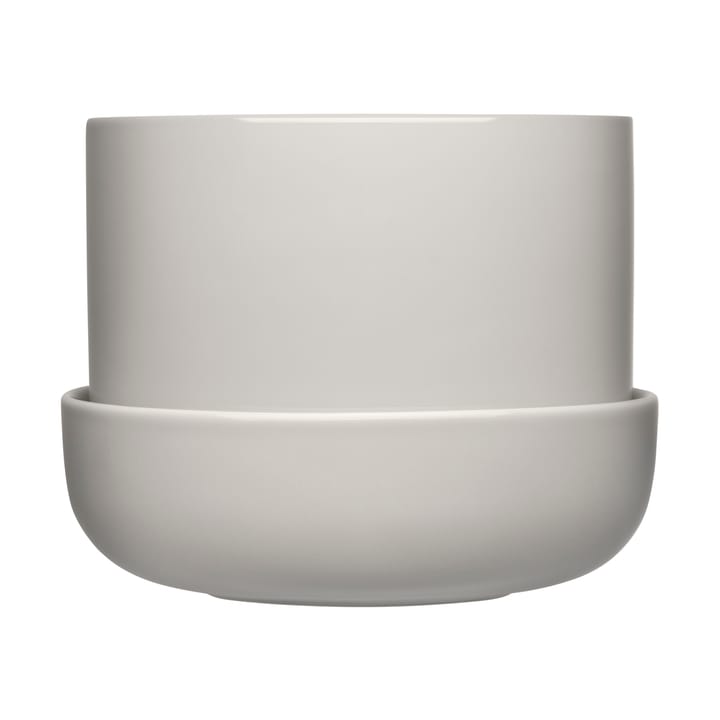 Nappula vaso com prato Ø17 cm h13 cm - Cinza claro - Iittala