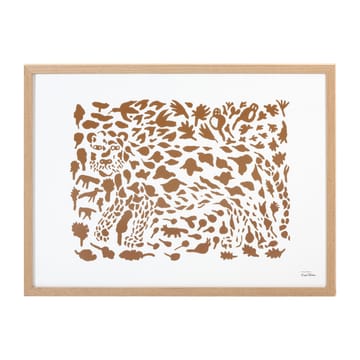 Póster Oiva Toikka Cheetah brown - 50x70 cm - Iittala