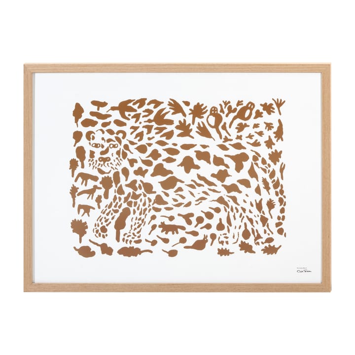 Póster Oiva Toikka Cheetah brown - 50x70 cm - Iittala