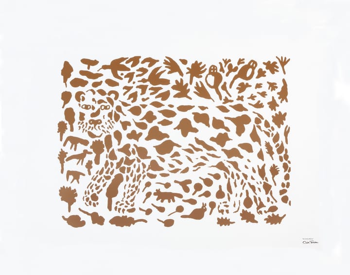 Póster Oiva Toikka Cheetah brown - 50x70 cm - Iittala