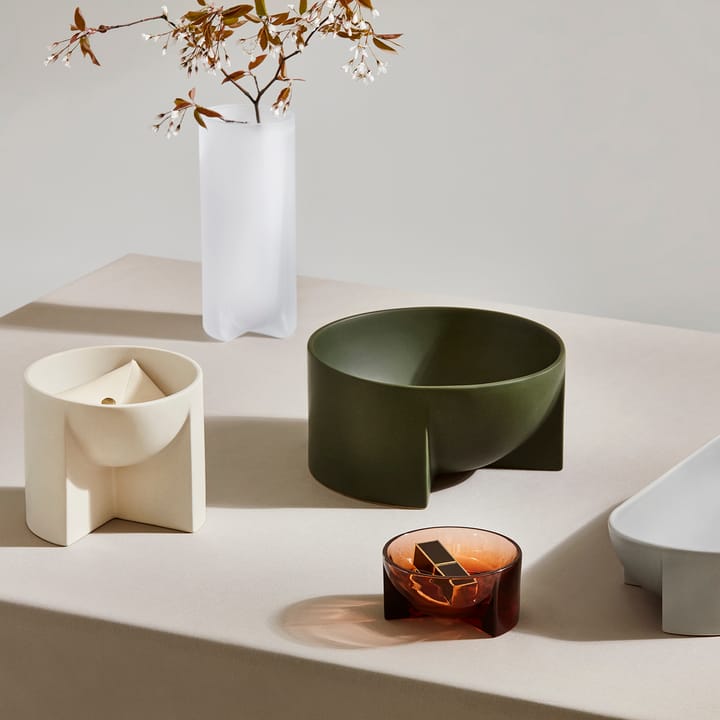 Tigela de cerâmica Kuru 14x16 cm - bege - Iittala