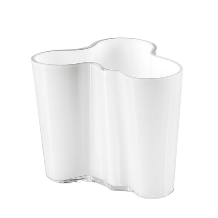 Vaso Aalto branco opala, 95 mm Iittala