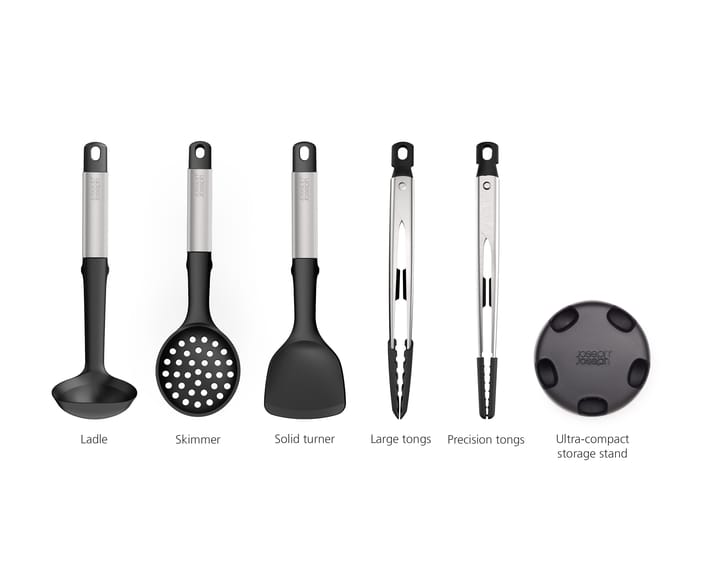 Elevate fusion Conj. suporte e utensílios de cozinha 5 peças, Silicone Joseph Joseph