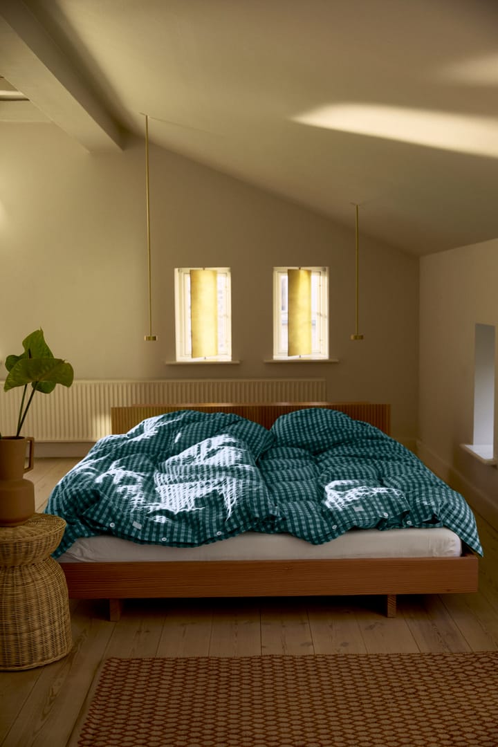 Conjunto de cama Bæk&Bølge 140x220 cm - Verde-azul claro - Juna