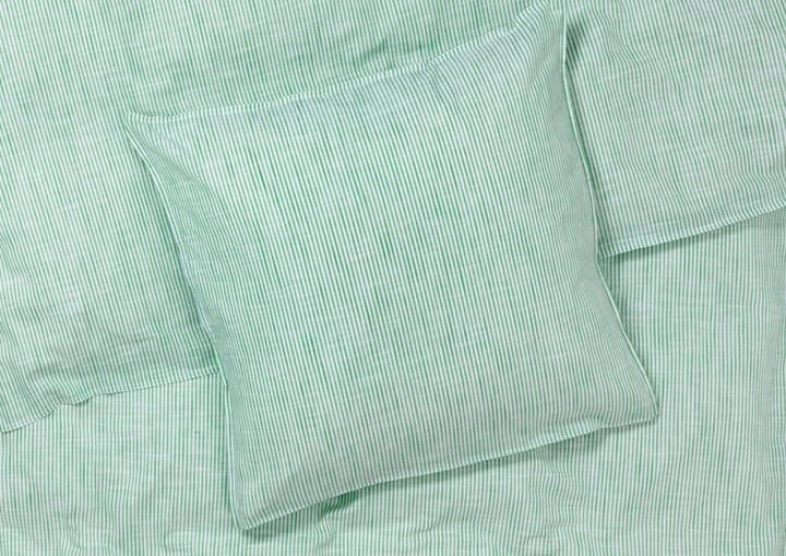 Conjunto de cama Monochrome Lines 150x210 cm - Branco-verde  - Juna