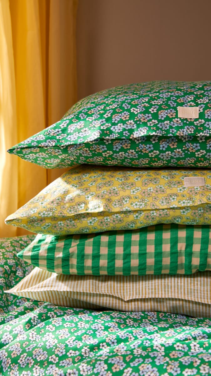 Conjunto de cama Pleasantly 220x220 cm, Verde  Juna