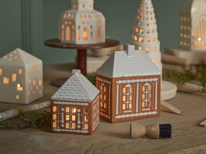 Casa vela Gingerbread medium 15 cm - Castanho - Kähler