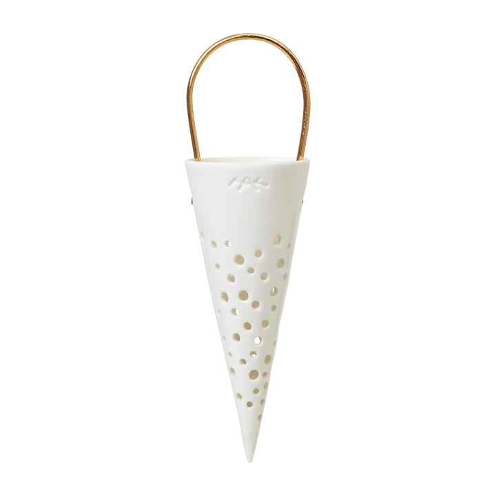 Cone de Natal Nobili 18 cm - Branco - Kähler