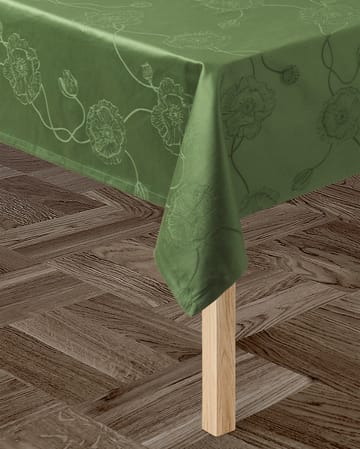 Hammershøi Poppy damask toalha de mesa verde - 150x200 cm - Kähler