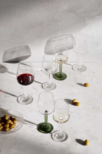 Hammershøi taça de vinho branco 35 cl 2 unidades - Transparente-verde - Kähler