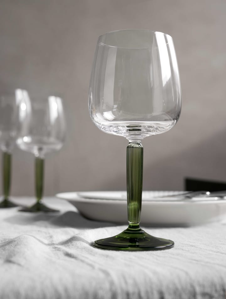 Hammershøi taça de vinho tinto 49 cl 2 unidades - Transparente-verde - Kähler