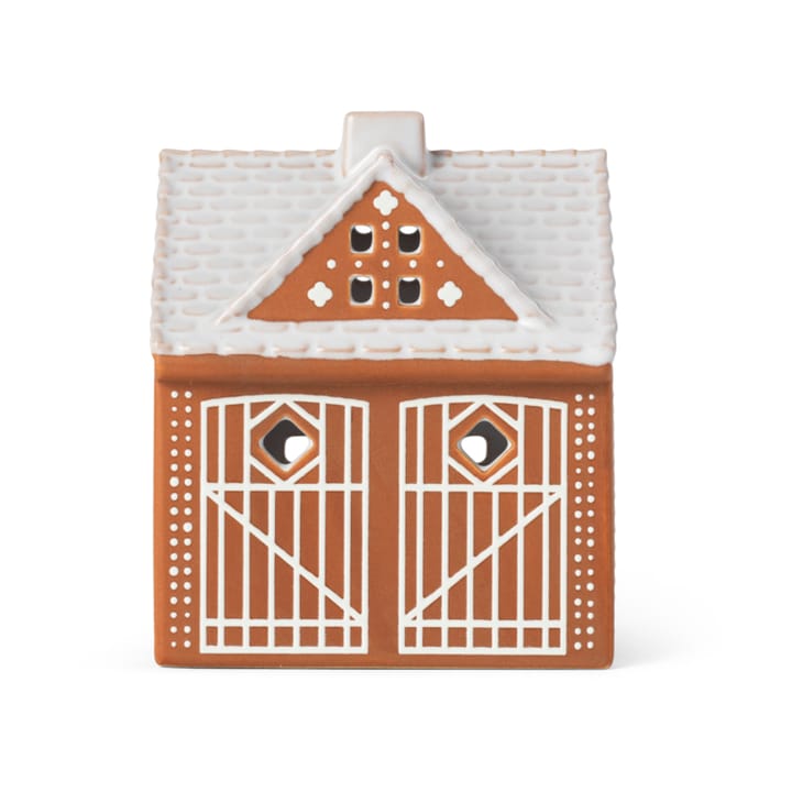 Porta-vela Gingerbread - Christmas barn 11,5 cm - Kähler