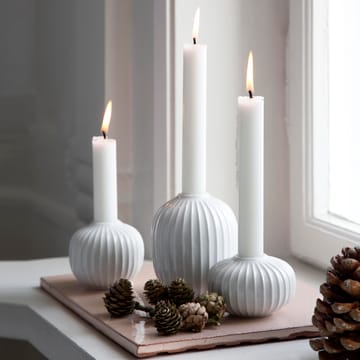 Suporte de velas Hammershøi grande - branco - Kähler