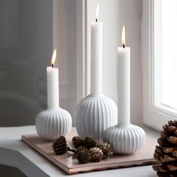 Suporte de velas Hammershøi médio - branco - Kähler