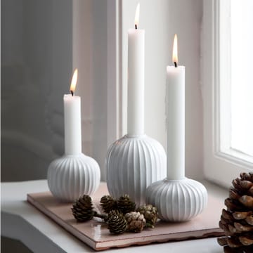 Suporte de velas Hammershøi pequeno - branco - Kähler