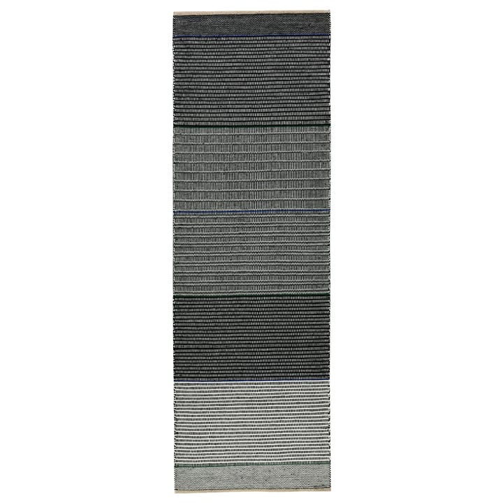 Carpete de lã Tribulus One 80x250 cm - preto, branco, azul, verde - Kateha