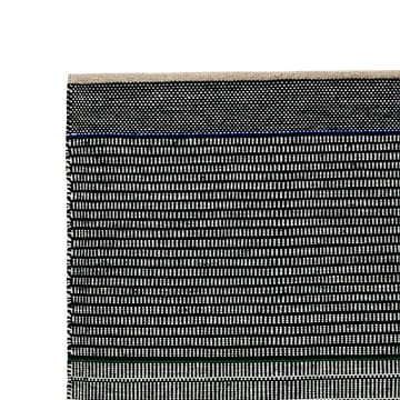 Carpete de lã Tribulus One 80x250 cm - preto, branco, azul, verde - Kateha