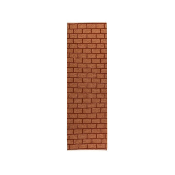 Tapete Brick - Ferrugem, 80x250 cm  - Kateha