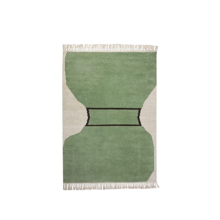 Tapete Silhouette flossa  - verde dusty, 170x240 cm  - Kateha