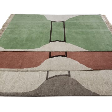 Tapete Silhouette flossa  - verde dusty, 170x240 cm  - Kateha