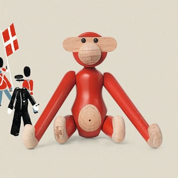 Kay Bojesen macaco mini vintage - Vermelho - Kay Bojesen Denmark