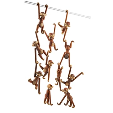 Macaco de madeira pequeno Kay Bojesen - madeira teca-limba 20 cm - Kay Bojesen Denmark