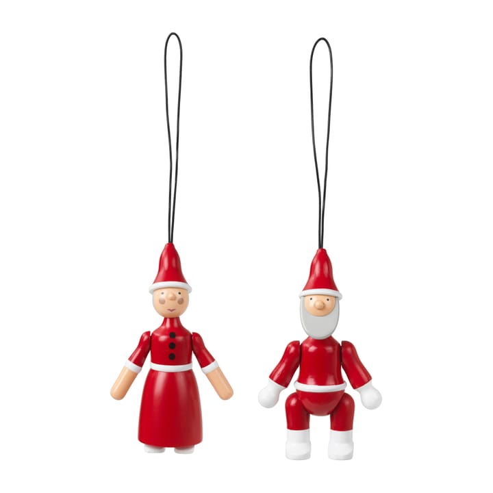 Papai Noel e Sra. Noel 10 cm - Vermelho - Kay Bojesen Denmark