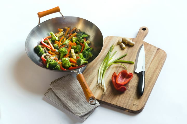 Wok Ken Hom excellence carbon Ø36 cm - Aço - Ken Hom