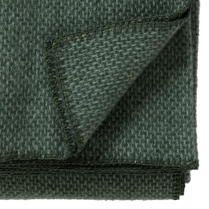 Manta de lã Domino - verde - Klippan Yllefabrik