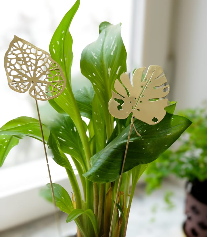 Decoração Brass Leaves, 2 peças - Water - KLONG